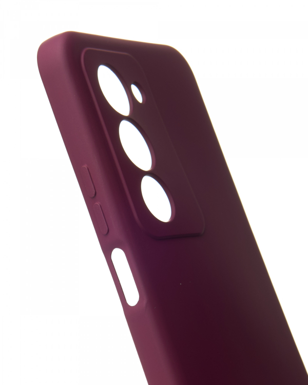 Силиконовый чехол SOFT Silicone Case для Xiaomi Redmi 15 (169 mm) (без лого) бордовый