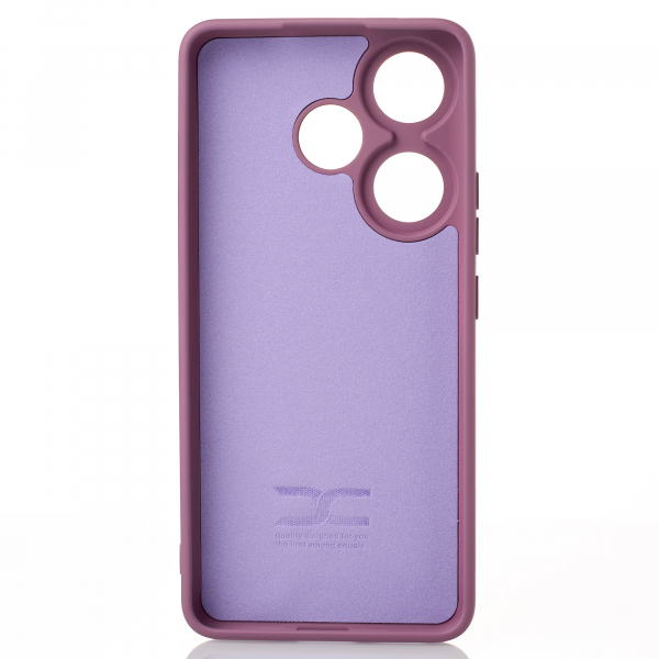 Силиконовый чехол SOFT Silicone Case для Xiaomi Poco F6/Redmi Turbo 3 (без лого) лаванда