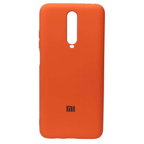 Силиконовый чехол SOFT Silicone Case для Xiaomi Redmi K30/Poco X2 HQ (с логотипом) оранжевый