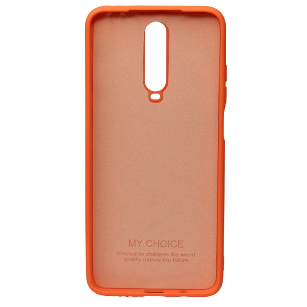 Силиконовый чехол SOFT Silicone Case для Xiaomi Redmi K30/Poco X2 HQ (с логотипом) оранжевый