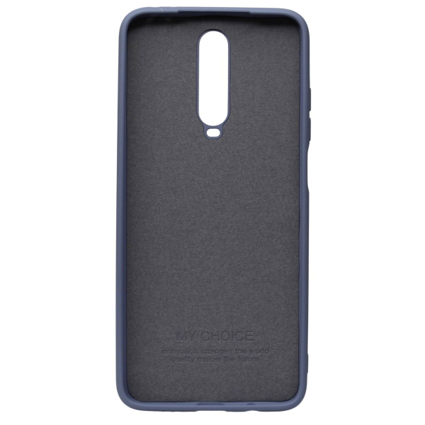 Силиконовый чехол SOFT Silicone Case для Xiaomi Redmi K30/Poco X2 HQ (с логотипом) серый