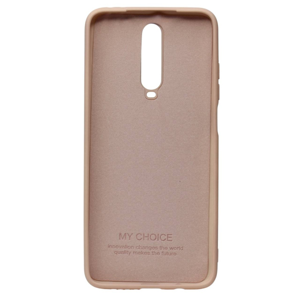 Силиконовый чехол SOFT Silicone Case для Xiaomi Redmi K30/Poco X2 HQ (с логотипом) персик