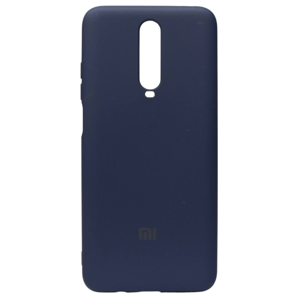 Силиконовый чехол SOFT Silicone Case для Xiaomi Redmi K30/Poco X2 HQ (с логотипом) темно-синий