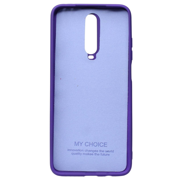 Силиконовый чехол SOFT Silicone Case для Xiaomi Redmi K30/Poco X2 HQ (с логотипом) фиолетовый