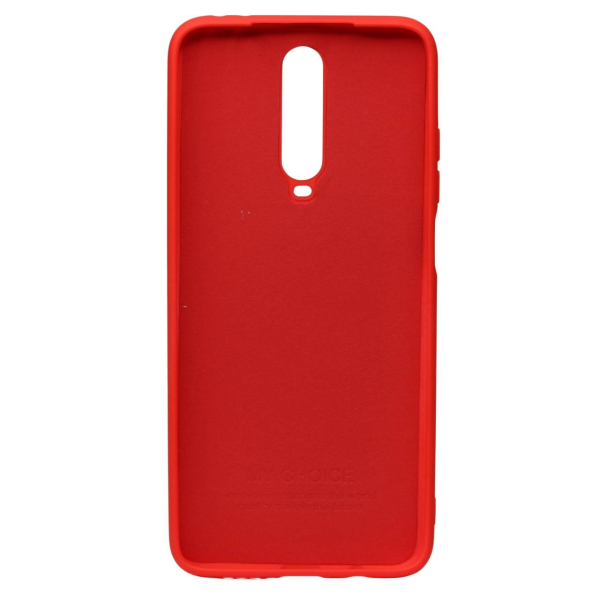 Силиконовый чехол SOFT Silicone Case для Xiaomi Redmi K30/Poco X2 HQ (с логотипом) красный
