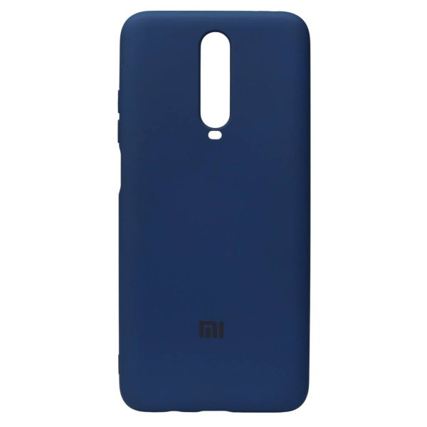 Силиконовый чехол SOFT Silicone Case для Xiaomi Redmi K30/Poco X2 HQ (с логотипом) синий