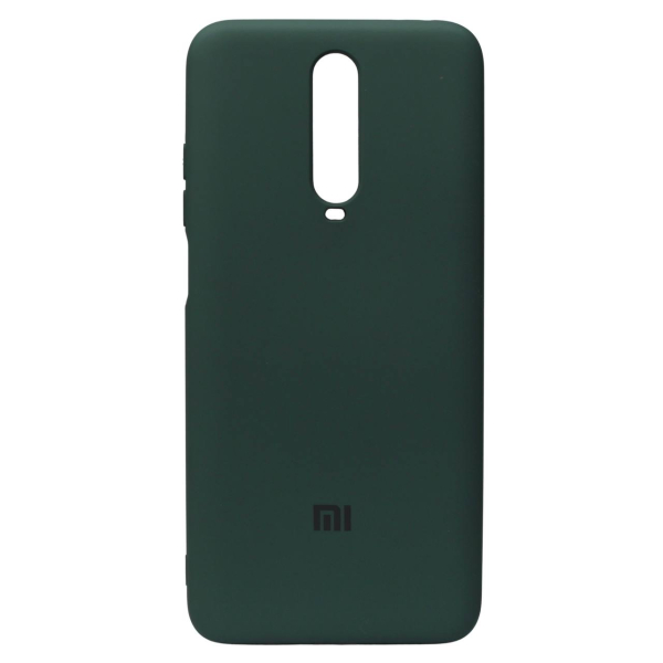 Силиконовый чехол SOFT Silicone Case для Xiaomi Redmi K30/Poco X2 HQ (с логотипом) темно-зеленый