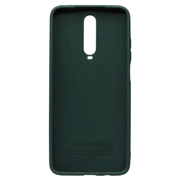 Силиконовый чехол SOFT Silicone Case для Xiaomi Redmi K30/Poco X2 HQ (с логотипом) темно-зеленый