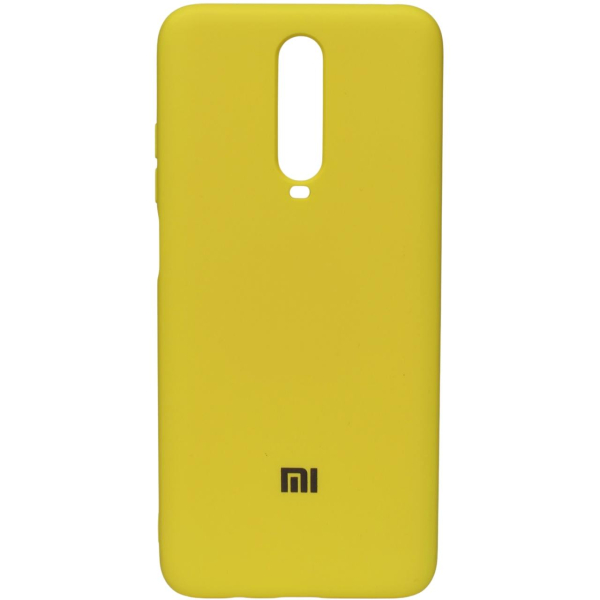 Силиконовый чехол SOFT Silicone Case для Xiaomi Redmi K30/Poco X2 HQ (с логотипом) желтый