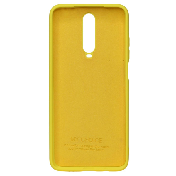 Силиконовый чехол SOFT Silicone Case для Xiaomi Redmi K30/Poco X2 HQ (с логотипом) желтый