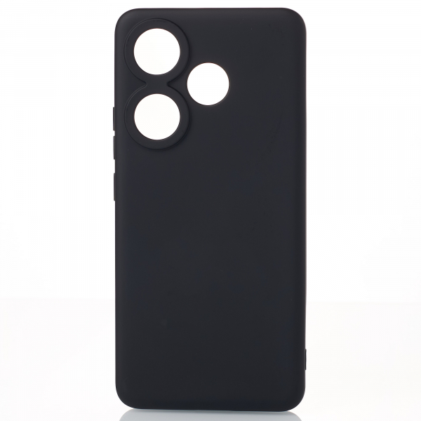 Силиконовый чехол SOFT Silicone Case для Xiaomi Poco F6/Redmi Turbo 3 (без лого) черный