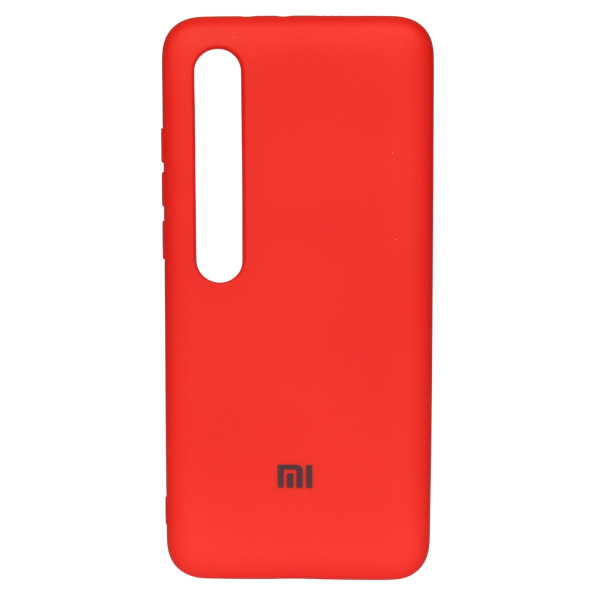 Силиконовый чехол SOFT Silicone Case для Xiaomi Mi 10 Pro HQ (с логотипом) красный