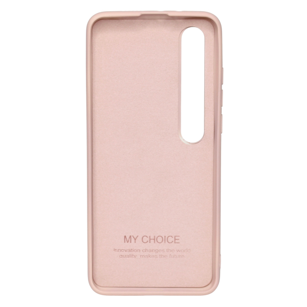 Силиконовый чехол SOFT Silicone Case для Xiaomi Mi 10 Pro HQ (с логотипом) персик