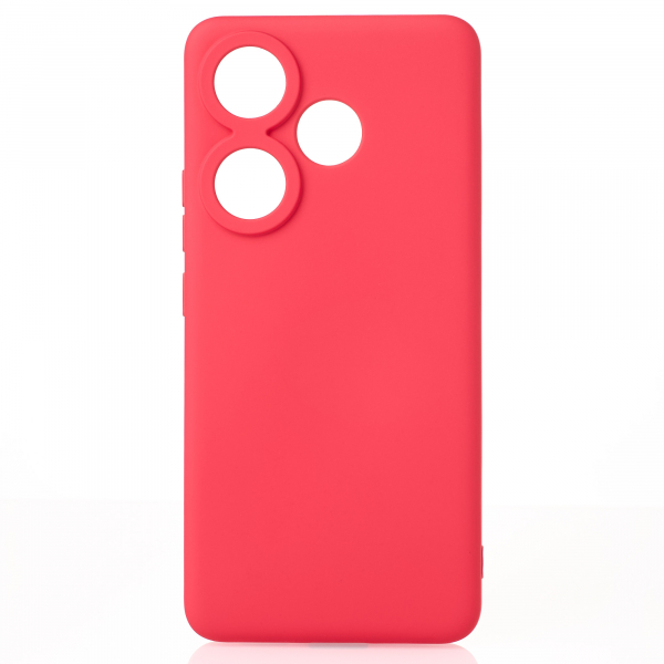 Силиконовый чехол SOFT Silicone Case для Xiaomi Poco F6/Redmi Turbo 3 (без лого) малиновый