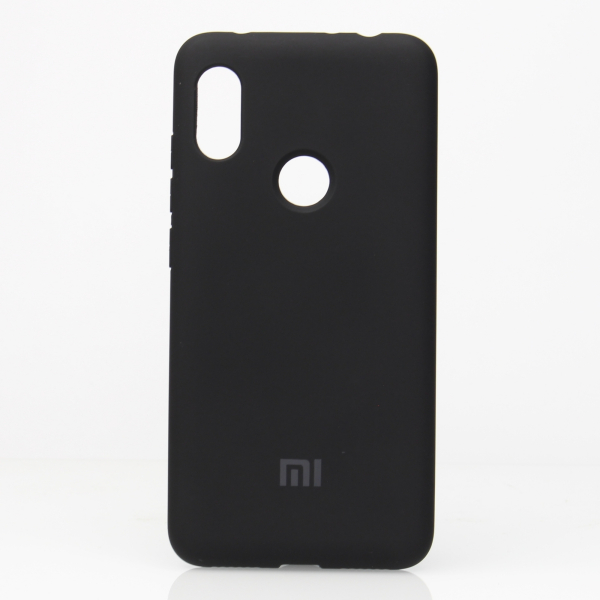 Силиконовый чехол SOFT Silicone Case для Xiaomi Redmi Note 6 Pro HQ (с логотипом) черный