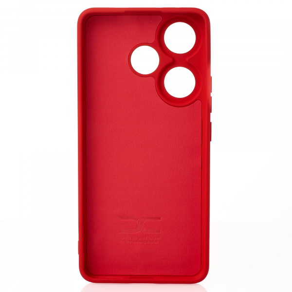 Силиконовый чехол SOFT Silicone Case для Xiaomi Poco F6/Redmi Turbo 3 (без лого) красный