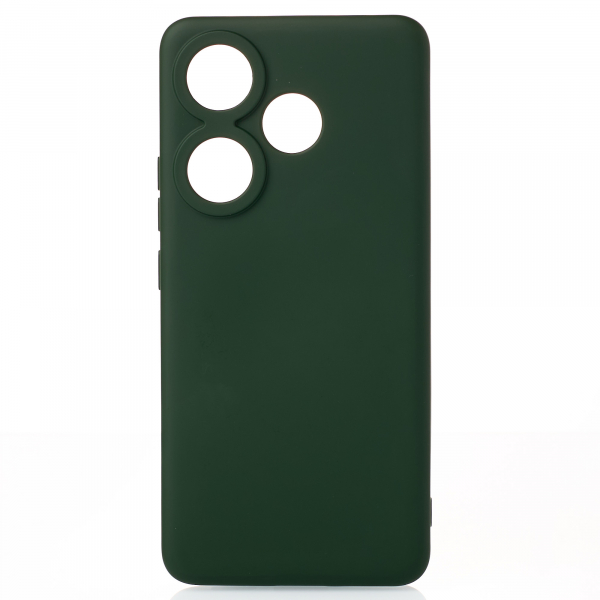 Силиконовый чехол SOFT Silicone Case для Xiaomi Poco F6/Redmi Turbo 3 (без лого) темно-зеленый