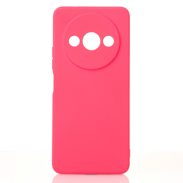 Силиконовый чехол SOFT Silicone Case для Xiaomi Redmi A3/ A3X/ Poco C61 (без лого) малиновый