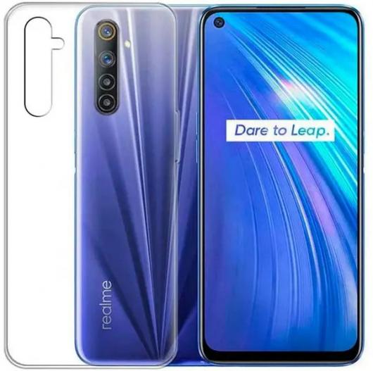 Силиконовый чехол WS для Realme 6 прозрачный