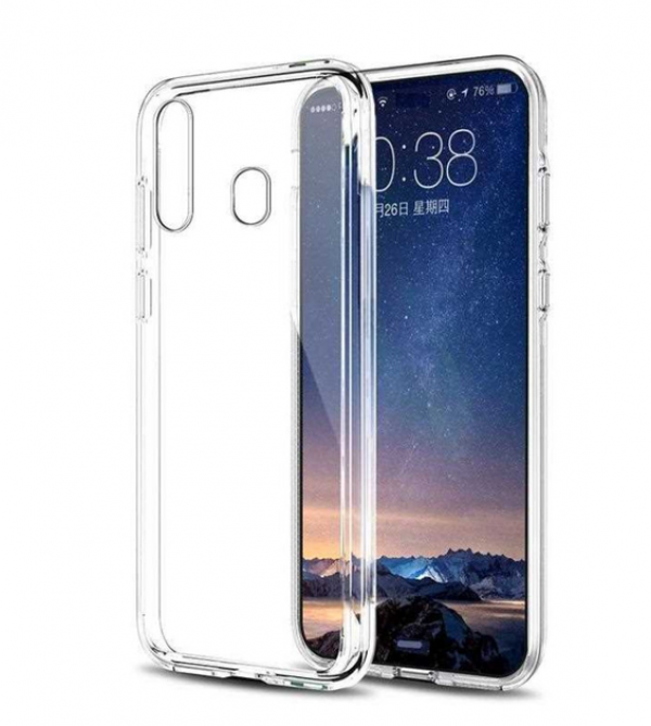 Силиконовый чехол WS для Samsung A20s прозрачный