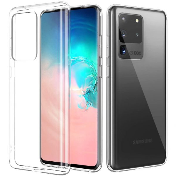 Силиконовый чехол WS для Samsung S20 Ultra прозрачный