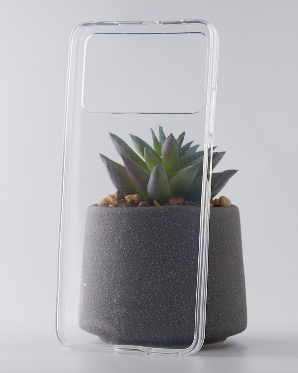 Силиконовый чехол WS для Xiaomi Poco X4 Pro 5G прозрачный