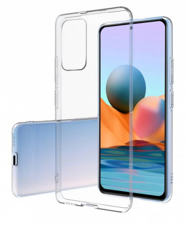 Силиконовый чехол WS для Xiaomi Redmi Note 10/ Note 10s прозрачный