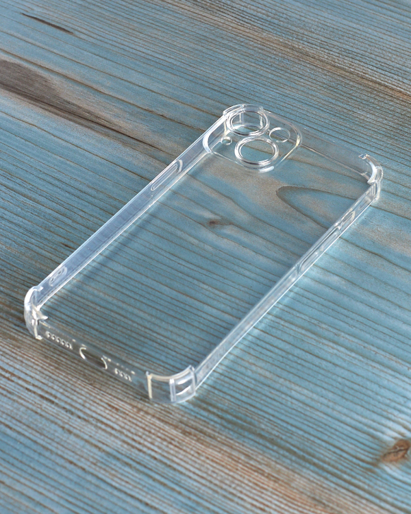 Силиконовый чехол WS SHOCKPROOF для iPhone 14 Plus прозрачный