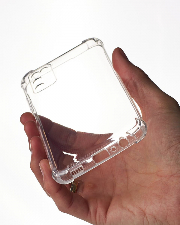 Силиконовый чехол WS SHOCKPROOF для Samsung A03S прозрачный