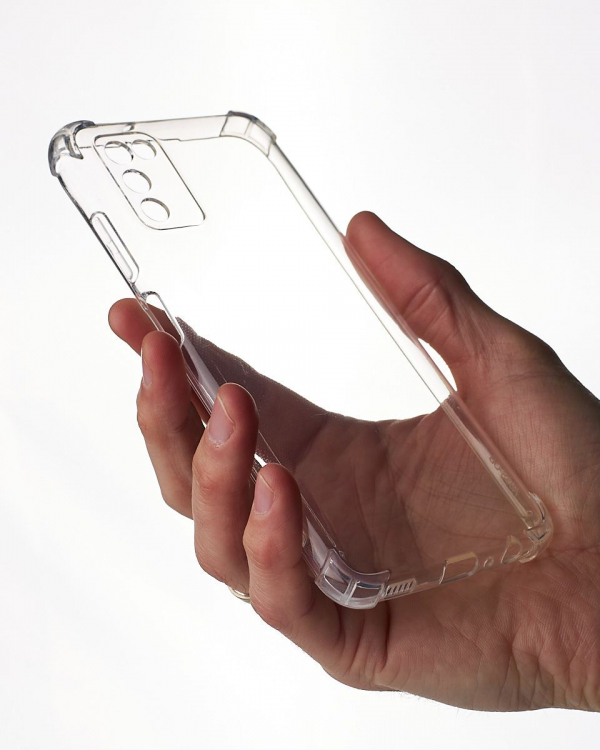 Силиконовый чехол WS SHOCKPROOF для Samsung A03S прозрачный