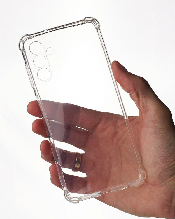 Силиконовый чехол WS SHOCKPROOF для Samsung A13 5G/A04S прозрачный