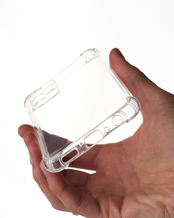 Силиконовый чехол WS SHOCKPROOF для Samsung A23 прозрачный