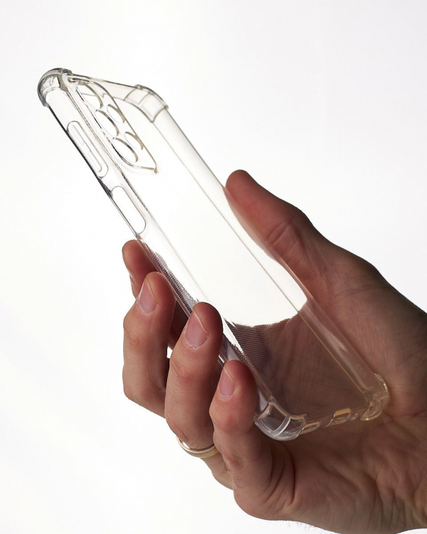 Силиконовый чехол WS SHOCKPROOF для Samsung A23 прозрачный