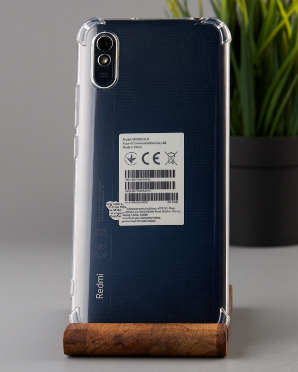 Силиконовый чехол WS SHOCKPROOF для Xiaomi Redmi 9A/9AT/9i/9i Sport/9a Sport прозрачный