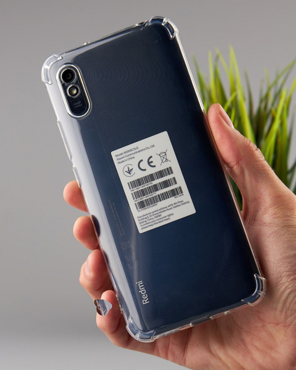 Силиконовый чехол WS SHOCKPROOF для Xiaomi Redmi 9A/9AT/9i/9i Sport/9a Sport прозрачный