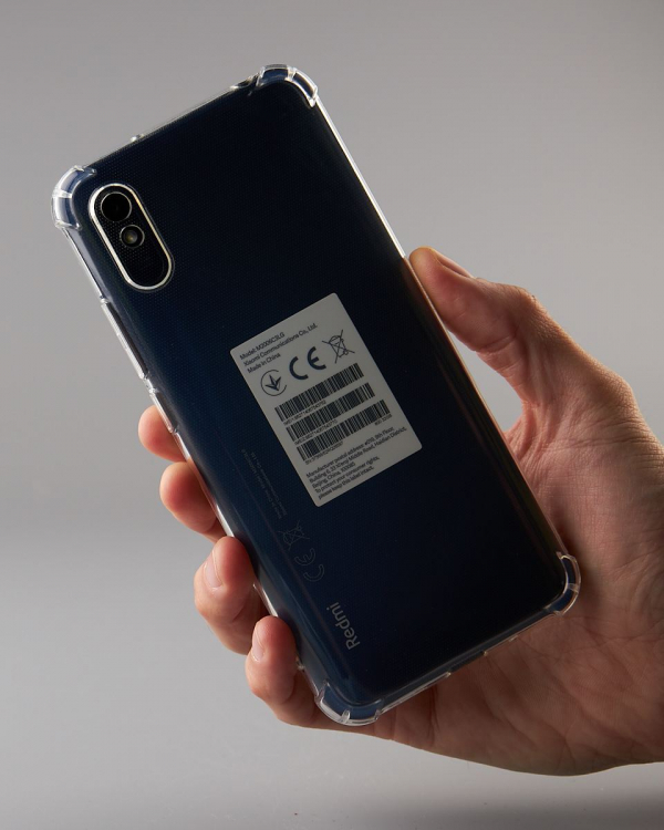 Силиконовый чехол WS SHOCKPROOF для Xiaomi Redmi 9A/9AT/9i/9i Sport/9a Sport прозрачный