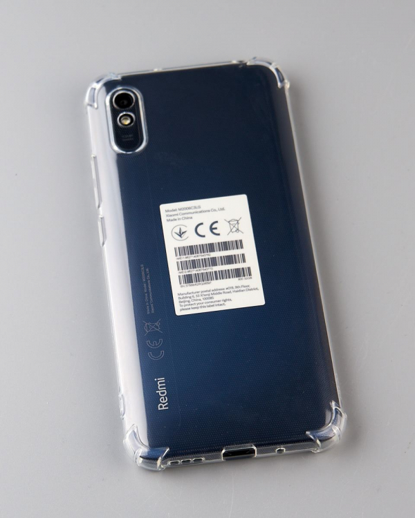 Силиконовый чехол WS SHOCKPROOF для Xiaomi Redmi 9A/9AT/9i/9i Sport/9a Sport прозрачный
