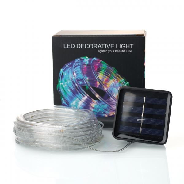 Led гирлянда 7м/50Led (солнечная батарея/медный круглый провод) 8 режимов IP67
