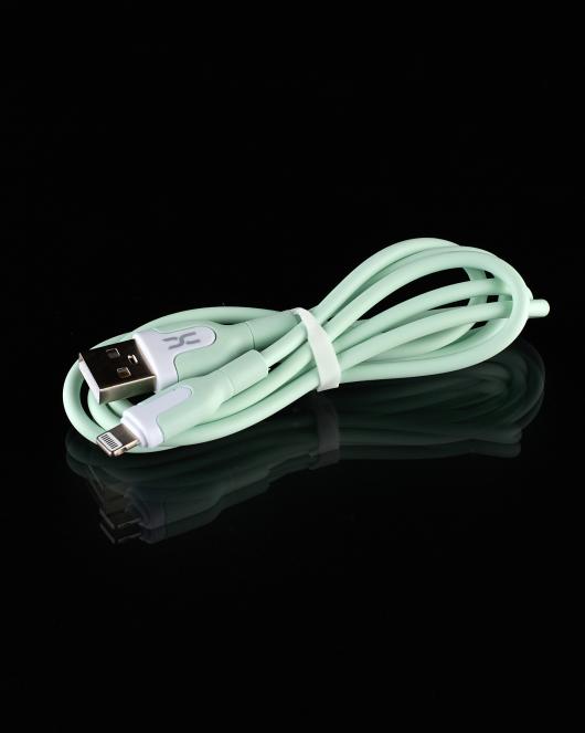 USB cable DC Lightning (CL-12) 2.1A зеленый