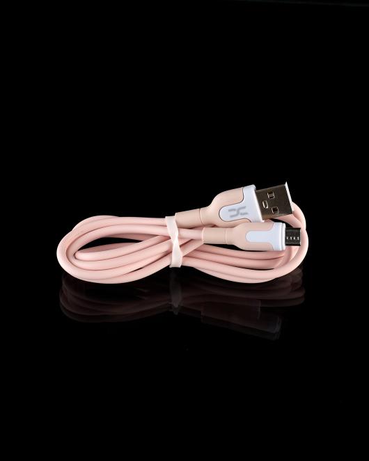 USB cable DC micro (CL-12) 2.1A розовый