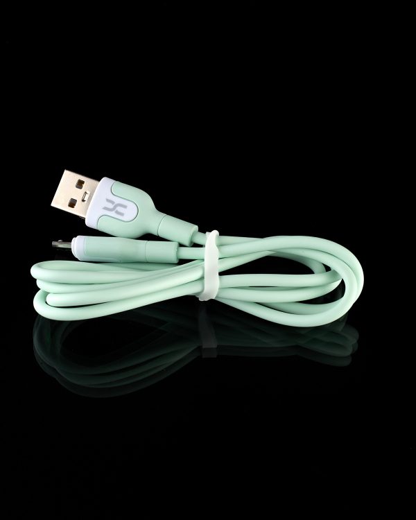 USB cable DC micro (CL-12) 2.1A зеленый