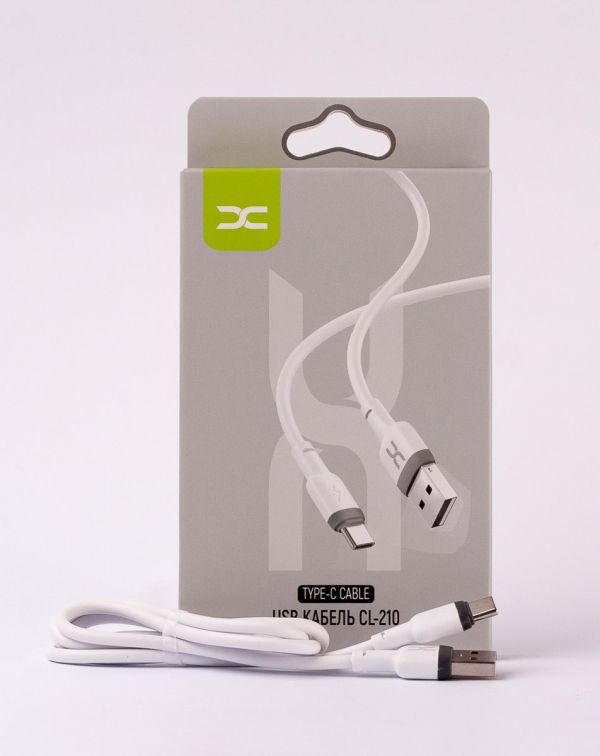 USB cable DC Type-C (CL-210) белый