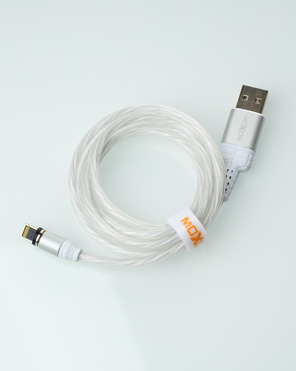 USB cable MOXOM Lightning (MX-CB67) Magnetic белый