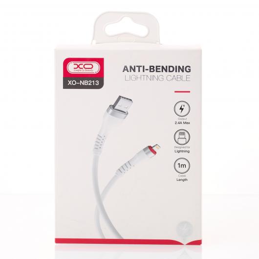 USB cable XO Lightning (NB213) 2.4A/1m белый