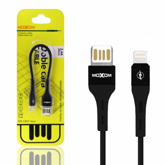 USB cable MOXOM Lightning (MX-CB07) 20cm черный