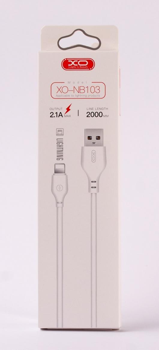 USB cable XO Lightning (NB103) Bell 2m белый