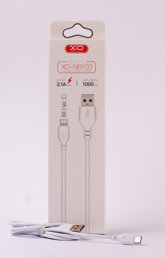 USB cable XO Type-C (NB103) Bell 1m белый