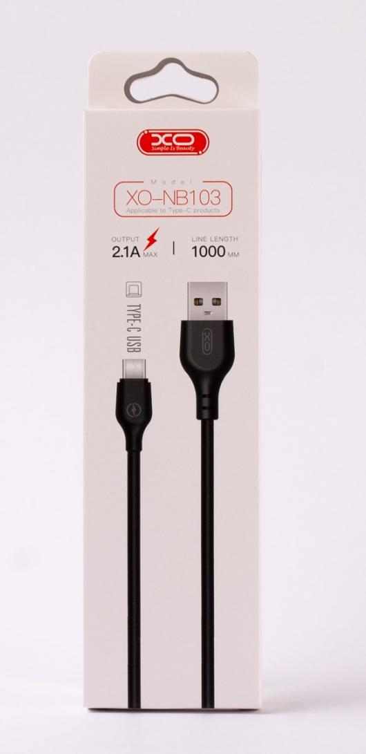 USB cable XO Type-C (NB103) Bell 1m черный