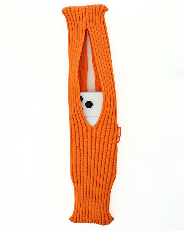 Вязаная сумка Pleated Pocket для iPhone (80 см) mandarin