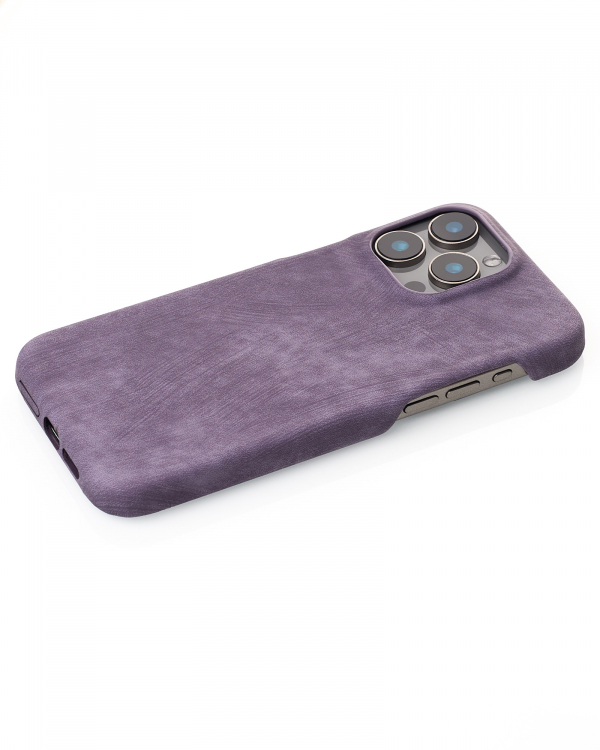 Чехол LEATHER Case для iPhone 14 Pro deep purple